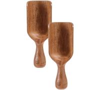 2 pezzi 4.3 In Legno di Acacia Cucchiaini Da Caffè Cucina Scooper Set Manico Un Pezzo Per Farina Caffè