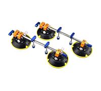 2 Pezzi 4,5 Pollici Setter Seam Pietra Senza Cuciture Strumenti Di Livellamento Sottovuoto In Gomma Manuale for Granito, Pietra, Marmo, Lastra, Custodia E Guanti Gratuiti, Forte capacità di carico