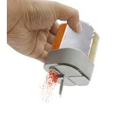 2 pezzi 4 in 1 in plastica per sale e spezie, con etichette per cucinare e grigliare