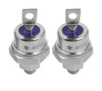 2 pezzi 40A 1200V Stud Mount Diodo Catodo Anodo - raddrizzatore ad alta corrente per saldatrici e alimentatori - per robusti diodi a bullone industriale (40HF120+40HFR120)