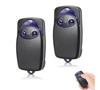 2 Pezzi 433.92MHz Telecomando Cancello per NICE FlO2r-s, Telecomandi 2 Tasti Rolling Code per Nice Bella Porta Automatica Compatibile con Ricevitori FLOXR FLOXIR FLOX2R OXI OX2