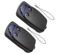 2 Pezzi 433.92MHz Telecomando Cancello per NICE FlO2r-s, Telecomandi 2 Tasti Rolling Code per Nice Bella Porta Automatica Compatibile con Ricevitori FLOXR FLOXIR FLOX2R OXI OX2