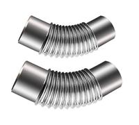 2 Pezzi 45 Gradi Prese D'aria Tubo Di Scarico Canna Fumaria Gomito, Scaldabagno Rivestimento Camino Curva Canna Fumaria Stufa Tubo 50/60/70/80/90/100/110/120 Mm Acciaio Inossidabile Tubo A Gomito A 45
