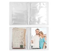 2 Pezzi 48 Pagine 10 x 15 cm A6 Album Fotografico Trasparente Formato, Buste Trasparenti Per Cartoline, Raccoglitore Per Adesivi Trasparenti, A6 Foto Maniche, Per Cartoline, Fotos