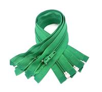 2 pezzi #5 30-70 cm cerniere a spirale in nylon, estremità aperta, accessori per cucire,Erba verde,30 centimetri