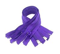 2 pezzi #5 30-70 cm cerniere a spirale in nylon, estremità aperta, accessori per cucire,Viola,30 centimetri