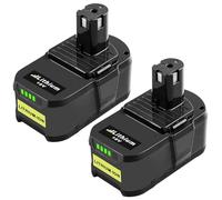 2 Pezzi 5.5Ah per Ryobi batteria 18V litio Ricambio per Ryobi batteria 18V RB18L50 RB18L40 RB18L25 RB18L15 RB18L13
