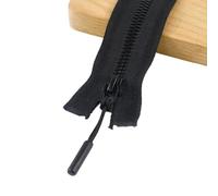 2 pezzi 5# cerniere in resina cerniere chiuse chiusure a scatto chiusure per cucire piumino giacca borsa indumento cerniera,Nero,25cm
