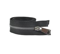 2 pezzi 5# da 15 cm a 80 cm con cerniera in metallo chiusa e aperta con blocco automatico per cucire indumenti tasca borsa kit di riparazione,Nero B,2 pezzi, estremità aperta, 80 cm
