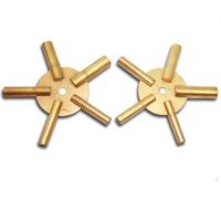 2 pezzi 5-in-1 numero dispari/pari in ottone orologio chiave di avvolgimento