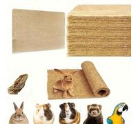 2 pezzi/5 pezzi Tappetini in lino premium super assorbenti, adatti per conigli, criceti e porcellini d'India, possono essere utilizzati come tappetini per la riproduzione di conigli, tappetini per gab