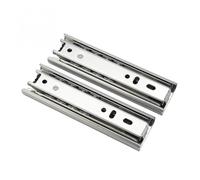 2 pezzi 5 pollici guida for cassetto scorrevole Soft Close Mini binario di for mobili vassoio for tastiera a 3 sezioni armadio