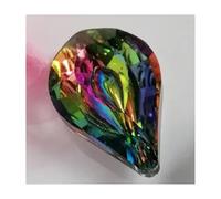 2 pezzi 5 stili AB colore K9 prismi a sospensione in cristallo goccia di vetro perline artigianato parte lampada decorazioni for la casa(Style 1)