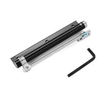 2 pezzi 50 kg regolabile chiudiporta in lega di alluminio porta automatica a molla chiusura morbida a prova fuoco ferramenta for resistente per Porte Interne(Black)