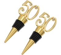 2 pezzi 50 tappi per vino rosso, refrigeratori per bicchieri, tappi per alcolici, bottiglie d'acqua