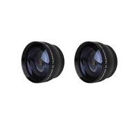 2 Pezzi 52mm Teleobiettivo Ingrandimento 2X per Fotocamera Af-S 18-55mm 55-200mm