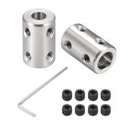 2 Pezzi 5mm a 6.35mm Accoppiamento Rigido, L22 x D14 Accoppiatore per Albero a Vite Connettore Motore in Acciaio 45# per Stampanti 3D, Accessori Motore