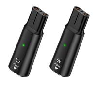 2 Pezzi 5V Tipo C Caricatore per Rasoio Convertitore Compatibile con Philips One Blade QP2724 QP2824 S3145 X3001 X3053 S7887 S5887 MG5910 MG7910 MG7950 MG9510 3000 X, USB-C Converter Charger