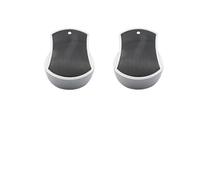 2 pezzi 6/8 mm accessori for fornelli pulsante di montaggio manopole argento interruttore controllo del forno(A4 8mm)