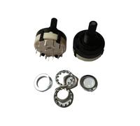 2 pezzi 6 mm diametro albero zigrinato 2 poli 6 posizioni interruttore girevole 350 mA 125 V AC