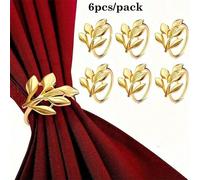 2 pezzi/6 pezzi/12 pezzi Anelli per tovaglioli a forma di foglia, Portasalviette decorativi per compleanni, country house, matrimoni, ristoranti, hotel, San Valentino, banchetti, buffet, decorazione t