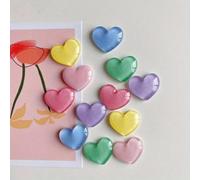 2 pezzi/6 pezzi/8 pezzi/10 pezzi/12 pezzi Set di calamite colorate a forma di cuore, decorazione per frigorifero per San Valentino, decorazione per la casa, regalo per la festa della mamma, decorazion