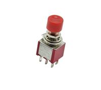 2 pezzi 6 pin C-NO-NC 6mm Mini interruttore a pulsante automatico momentaneo 2A 250VAC/5A 120VAC Interruttori a levetta
