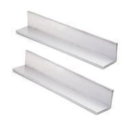 2 pezzi 6061 Angolo in alluminio Lunghezza 500 mm Spessore 2 mm, Angolo strutturale in alluminio Adatto for il miglioramento della casa(19x19x2x500mm)