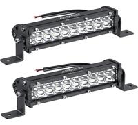 2 Pezzi 60W 18 CM 4800LM Barra LED Fuoristrada,Impermeabile Ip67,Spot Faretto,Fa