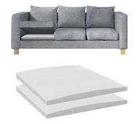 2 pezzi 60x60CM Gommapiuma Cuscino per Divano, Supporto per cuscino per divano, Lastra Gommapiuma Comfort Elevato, Schiuma di Riparazione Divano, Ricambio per Divano e Poltrona