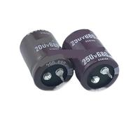 2 pezzi 680uF 200V / 680uF 250V 200V680uF / 250V680uF 22x35/40/45/50 25x30/35/40/45/50 30x30 Condensatore a innesto(200V680uF 22x50 2Pcs)