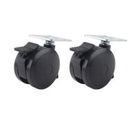 2 pezzi 69828 Ruota girevole con bloccaggio per Weber Spirit serie 200/300 Grill E310 Parti, per E-215 E315 E320
