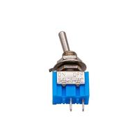 2 pezzi 6mm interruttori interruttore a levetta in miniatura unipolare doppio tiro mini cappuccio impermeabile micro gadget elettronici ON-OFF-ON 6A