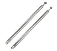 2 Pezzi 76cm 7-Sezione Antenna Radio FM Telescopica, direzione Regolabile a 360 °, Per TV, Radio FM, Telecomando, VCD, Giocattolo Elettrico