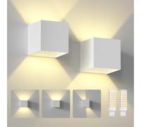 2 Pezzi 7W Applique da Parete Esterno Interni LED Lampada IP65 Lmpermeabili con