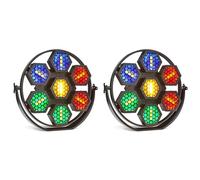 2 pezzi 7x50W luce retrò RGBW COB LED illuminazione ad alta luminosità Uplight DMX512 8CH/32CH suono attivato per chiesa concerto matrimonio ZQ01444-2Pcs