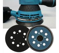 2 pezzi 8 fori 125 mm gancio anello platorello di supporto abrasivo per dischi levigatrice orbitale Makita Porter Cable Backup Stick on