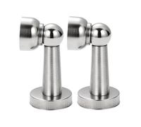 2 Pezzi 80mm Argento Spazzolato Fermaporta Magnetico in Acciaio Inox