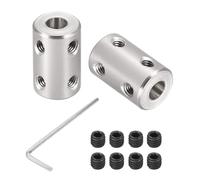2 Pezzi 8mm a 8mm Accoppiamento Rigido, L22 x D14 Accoppiatore per Albero a Vite Connettore Motore in Acciaio 45# per Stampanti 3D, Accessori Motore