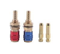 2 Pezzi 8mm Raffreddato Ad Acqua e Gas, Raffreddato Ad Acqua Mig Torch Loop Conectores Agua Gas Adattatore Connettore Rapido Raccordo per Torcia di Saldatura TIG tra Torcia di Saldatura e Spina di Sal