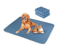 2 Pezzi 90 * 80CM Tappetini Assorbenti per Cani,Tappetini per l'addestramento dei Cuccioli Lavabili e Riutilizzabili, Impermeabil Tappetini ,Design a 4 Strati Morbido/Super Assorbente-blu