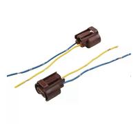 2 pezzi 9006 HB4 5 pollici di lunghezza connettore portalampada lampadina spina in plastica e filo di