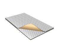 2 pezzi 90mil 2,3mm 1,38 piedi quadrati Tappetino fono color argento