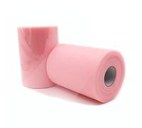 (2 pezzi)91m*15cm Rotolo di tulle per forniture per la decorazione di nozze Rotolo di tessuto Bobina di tulle Vestito dal tutu di organza fai da te Forniture per feste (Rosa caldo)