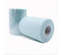 (2 pezzi)91m*15cm Rotolo di tulle per forniture per la decorazione di nozze Rotolo di tessuto Bobina di tulle Vestito dal tutu di organza fai da te Forniture per feste (blu acqua chiaro)