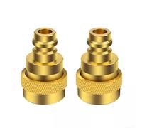 2 pezzi A/C per R134A a R1234YF Kit di conversione, adattatore connettore regolabile in ottone ad alta bassa pressione per condizionatore d'aria sistemi R1234yf