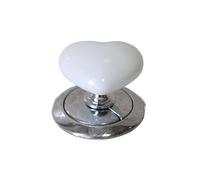 2 pezzi a forma di cuore pulsante di scarico WC multicolore(White)