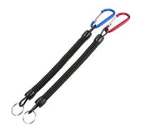 2 pezzi a spirale mancante corda elastica lenza attrezzatura da pesca strumento per fissare canne mulinelli strumenti con clip e anello pratico accessorio