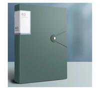 2 pezzi A4 cartella di file display libro password inserimento libro trasparente inserto carta documento organizzatore borsa ufficio scuola forniture cancelleria(Green)