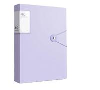 2 pezzi A4 cartella di file display libro password inserimento libro trasparente inserto carta documento organizzatore borsa ufficio scuola forniture cancelleria(Purple)